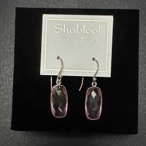 Pink Glass Earrings